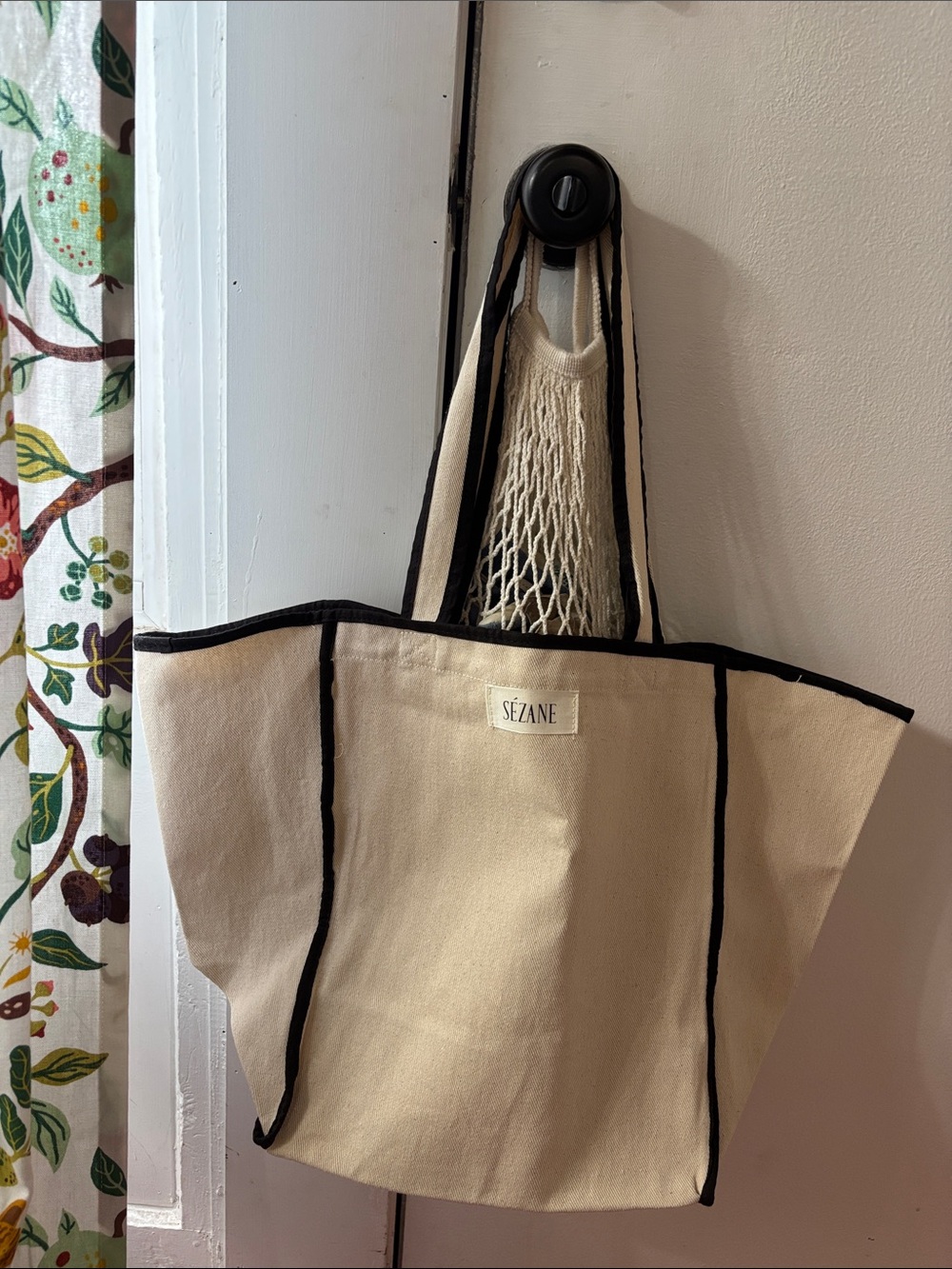 Sezane lightweight canvas tote bag